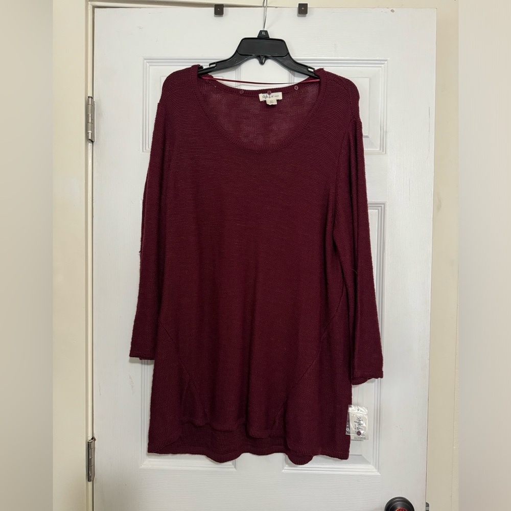 NEW Style & Co Sweater Top 2X